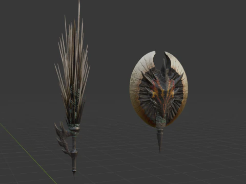 Devastations Thorns - Monster Hunter World 3D Model