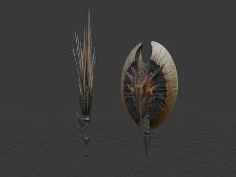 Devastations Thorns - Monster Hunter World 3D Model