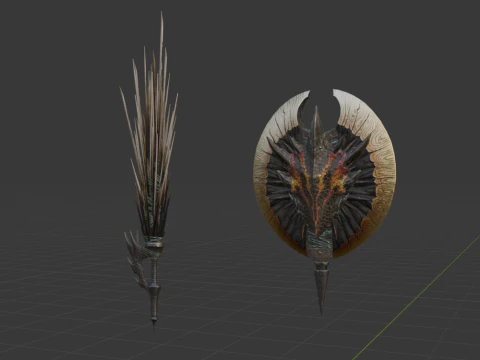 Devastations Thorns - Monster Hunter World 3D Model
