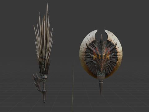 Devastations Thorns - Monster Hunter World Modelo 3D