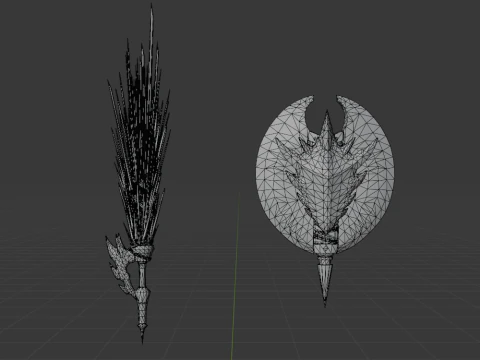 Devastations Thorns - Monster Hunter World 3D Model