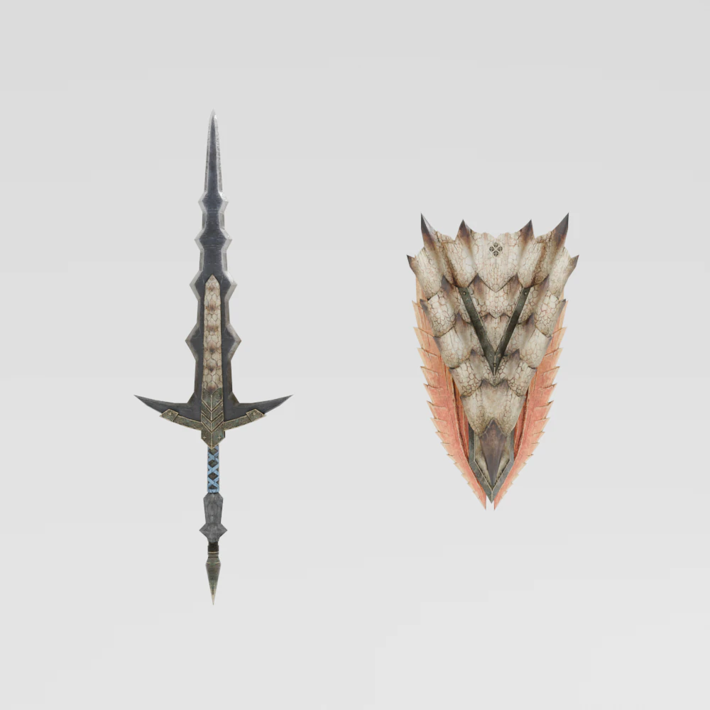 Elder Wolf Fang - Monster Hunter World 3D Model .c4d .max .obj .3ds .fbx .stl .blend 