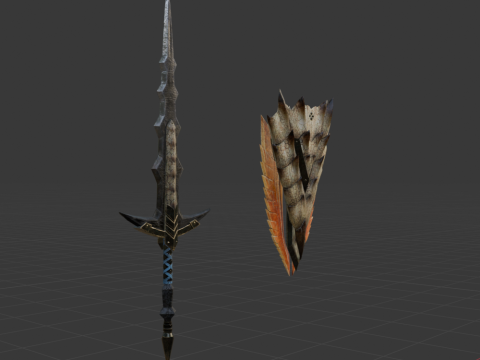 Elder Wolf Fang - Monster Hunter World Model 3D