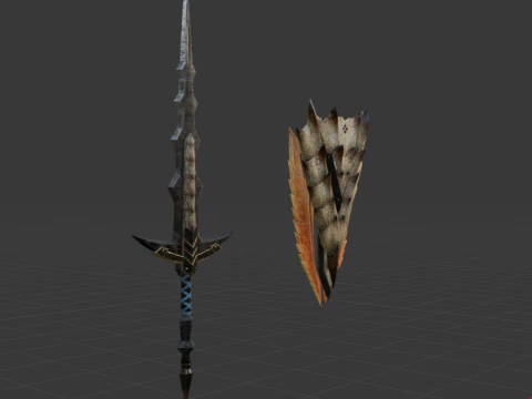 Elder Wolf Fang - Monster Hunter World 3D Model