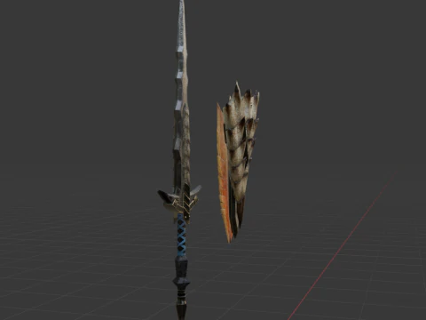 Elder Wolf Fang - Monster Hunter World 3D Model