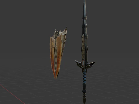 Elder Wolf Fang - Monster Hunter World 3D Model