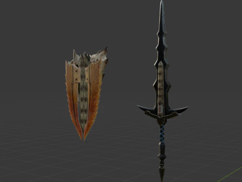 Elder Wolf Fang - Monster Hunter World 3D Model