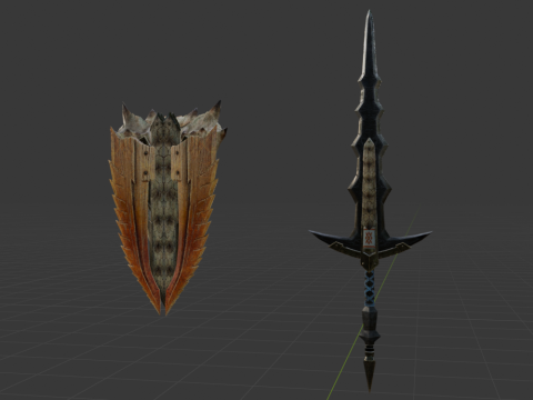 Elder Wolf Fang - Monster Hunter World Model 3D