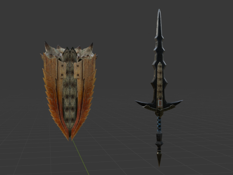 Elder Wolf Fang - Monster Hunter World Model 3D