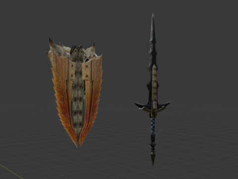 Elder Wolf Fang - Monster Hunter World Model 3D