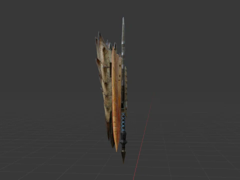 Elder Wolf Fang - Monster Hunter World 3D Model