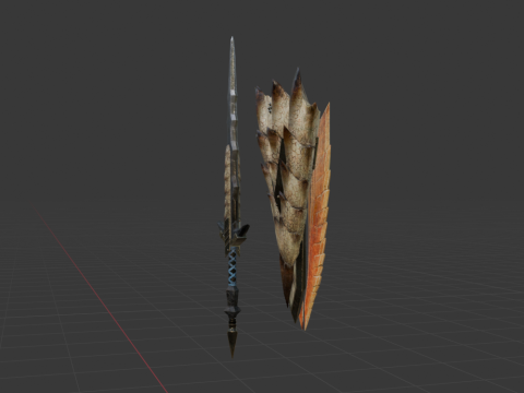 Elder Wolf Fang - Monster Hunter World Model 3D