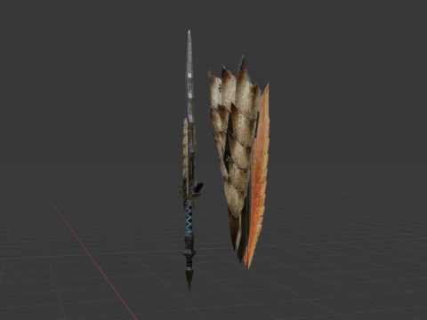 Elder Wolf Fang - Monster Hunter World 3D Model
