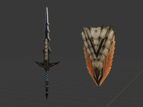 Elder Wolf Fang - Monster Hunter World Model 3D