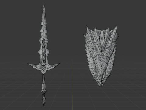 Elder Wolf Fang - Monster Hunter World Model 3D