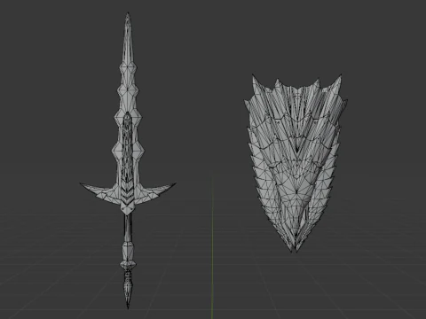 Elder Wolf Fang - Monster Hunter World 3D Model