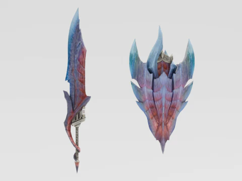 Glavenus Bardred - Monster Hunter World Modello 3D