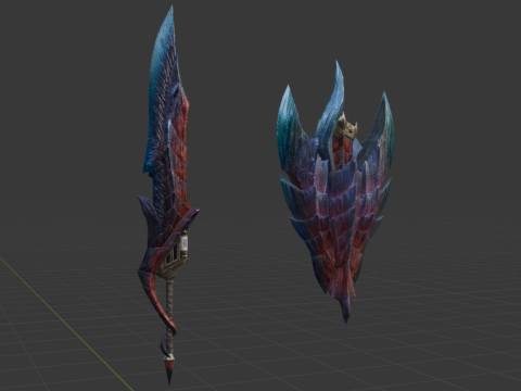 Glavenus Bardred - Monster Hunter World 3D Model
