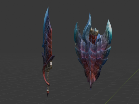 Glavenus Bardred - Monster Hunter World 3D Model