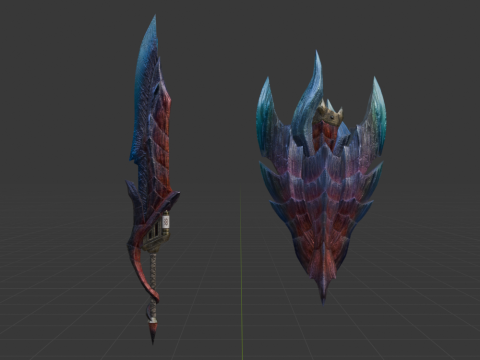 Glavenus Bardred - Monster Hunter World 3D Model