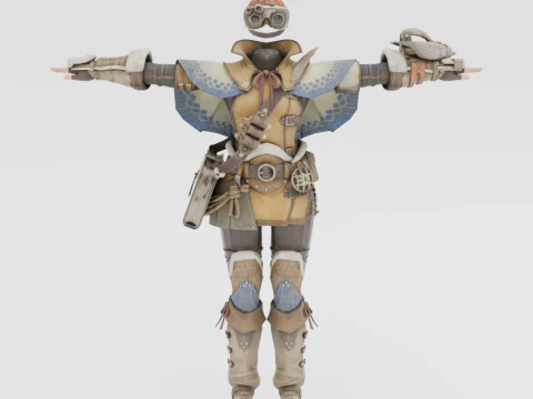 Handler-Outfit &ndash; Monster Hunter World 3D Modell