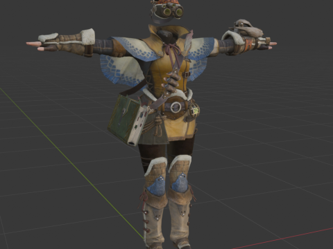 Handlers Outfit - Monster Hunter World 3Dモデル