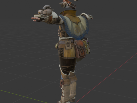 Handlers Outfit - Monster Hunter World 3Dモデル