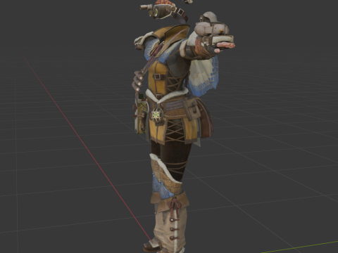 Handlers Outfit - Monster Hunter World 3Dモデル