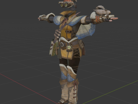 Handlers Outfit - Monster Hunter World 3Dモデル