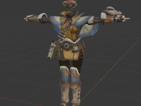Handlers Outfit - Monster Hunter World 3Dモデル