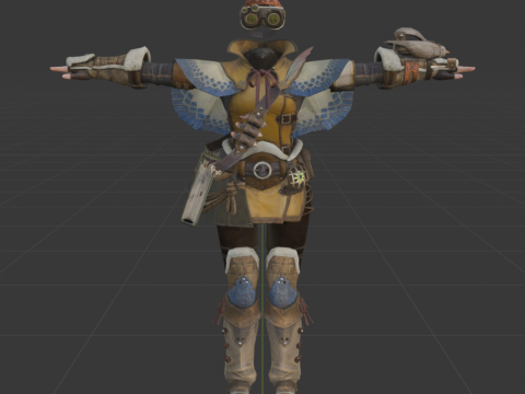 Handlers Outfit - Monster Hunter World 3Dモデル