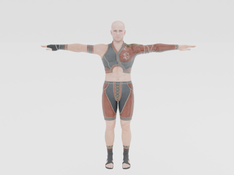 Hunter Male Base Model - Monster Hunter World Model 3D