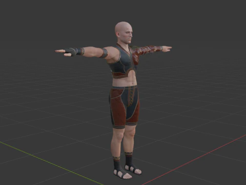 Hunter Male Base Model - Monster Hunter World 3D Model