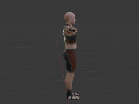 Hunter Male Base Model - Monster Hunter World 3D Model