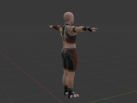 Hunter Male Base Model - Monster Hunter World 3D Model