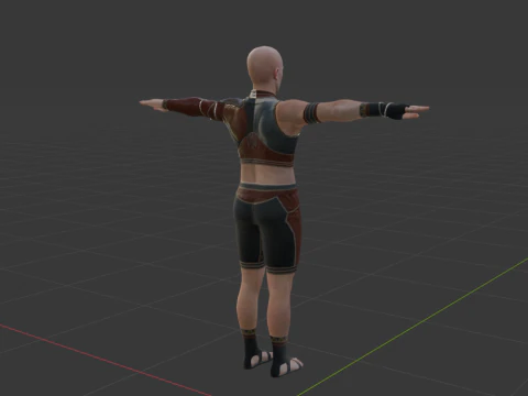 Hunter Male Base Model - Monster Hunter World 3D Model