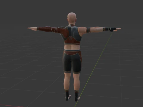 Hunter Male Base Model - Monster Hunter World 3D Model