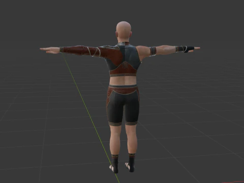 Hunter Male Base Model - Monster Hunter World 3D Model