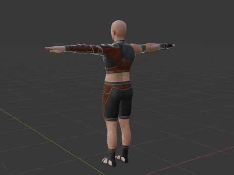Hunter Male Base Model - Monster Hunter World 3D Model