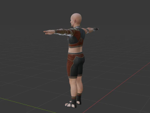 Hunter Male Base Model - Monster Hunter World 3D Model