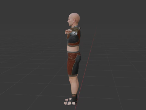 Hunter Male Base Model - Monster Hunter World 3D Model