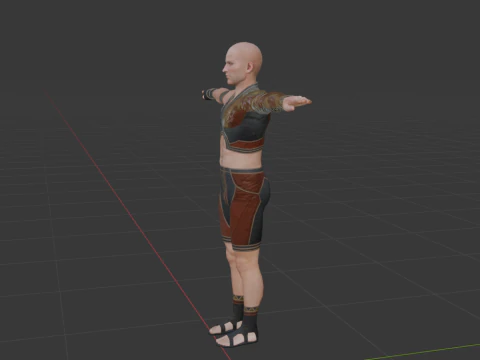 Hunter Male Base Model - Monster Hunter World 3D Model
