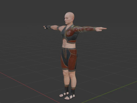 Hunter Male Base Model - Monster Hunter World 3D Model