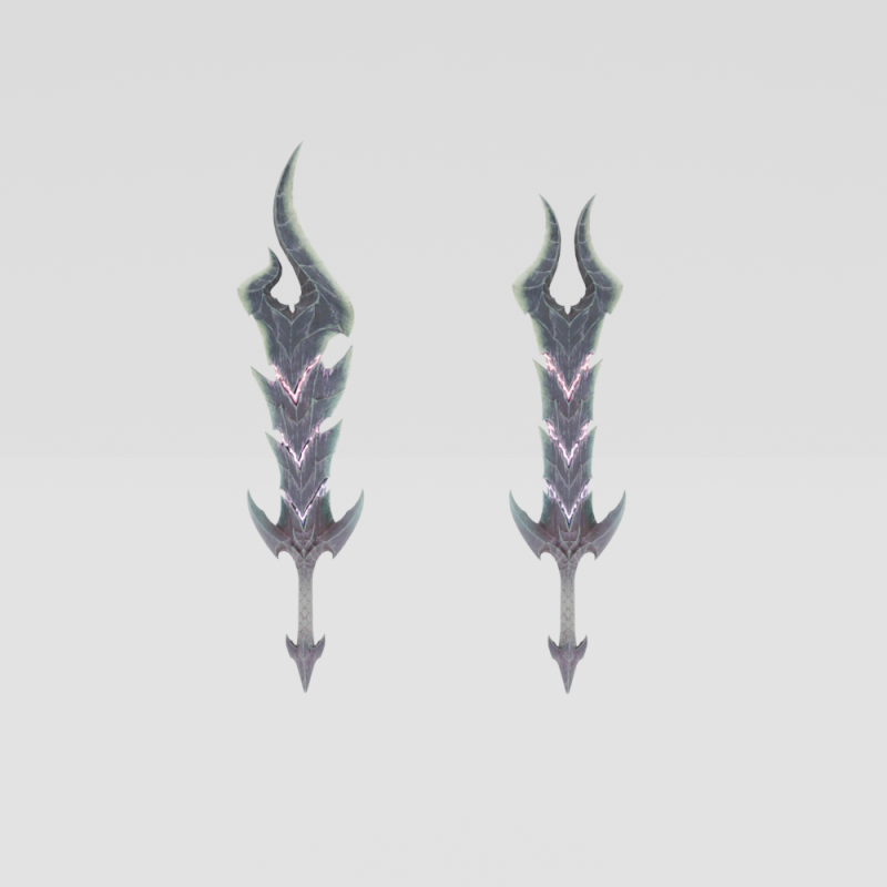 Alatreon Dual Blades - Monster Hunter World Modèle 3D .c4d .max .obj .3ds .fbx .stl .blend 