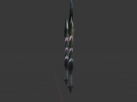 Alatreon Dual Blades - Monster Hunter World Modèle 3D