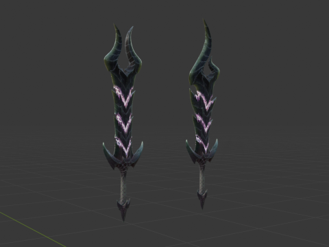 Alatreon Dual Blades - Monster Hunter World Modèle 3D