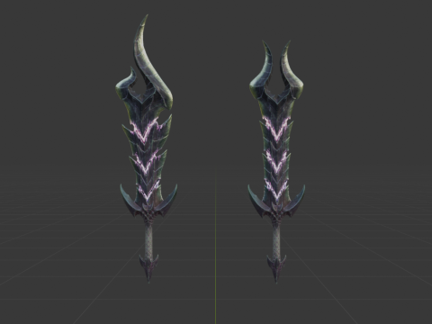 Alatreon Dual Blades - Monster Hunter World Modèle 3D