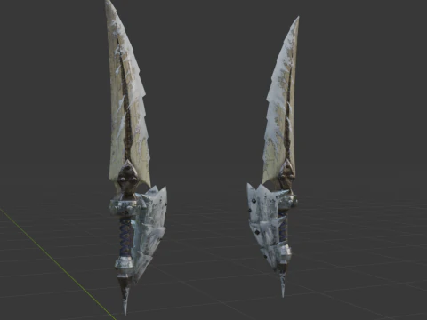 Bergel Vetra Dual Blades - Monster Hunter World 3D Model