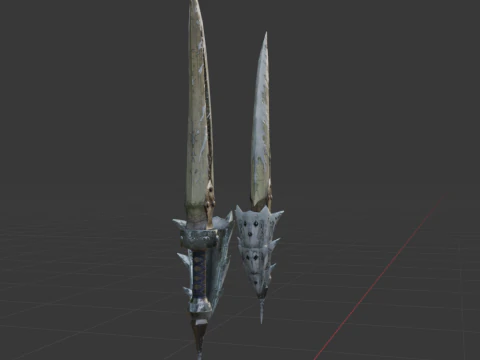 Bergel Vetra Dual Blades - Monster Hunter World 3D Model