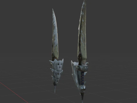 Bergel Vetra Dual Blades - Monster Hunter World 3D Model